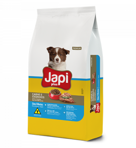 Japi Plus Carne e Ossinhos Cães Filhotes