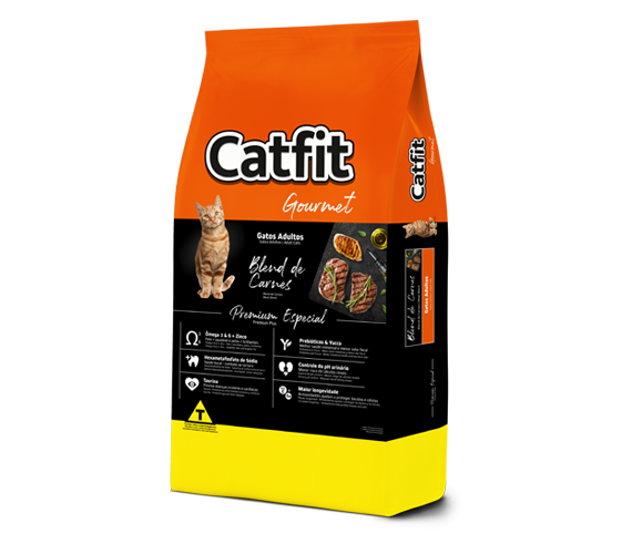 Catfit Gourmet Blend de Carnes Gatos Adultos