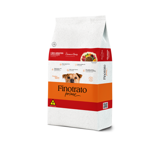 Finotrato Prime Carne e Arroz Cães Adultos de Raças Grandes