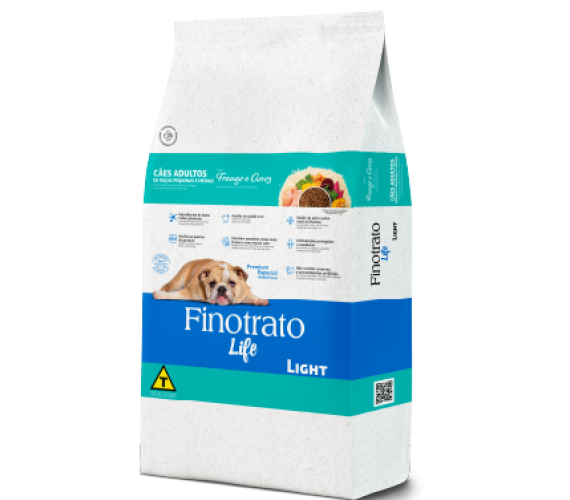 Finotrato Life Light Frango e Arroz Cães Adultos de Raças Pequenas e Médias