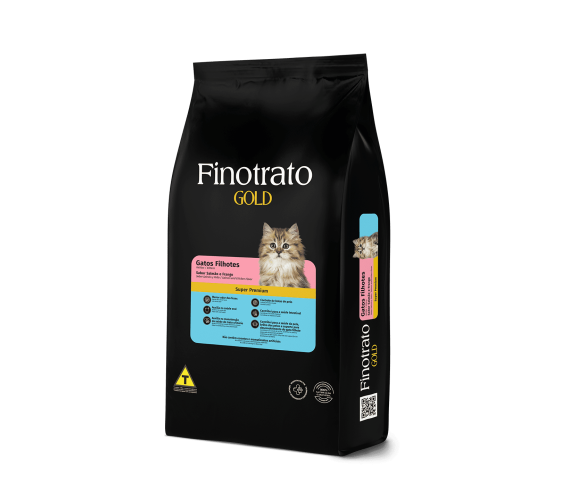 Finotrato Gold Salmão e Frango Gatos Filhotes